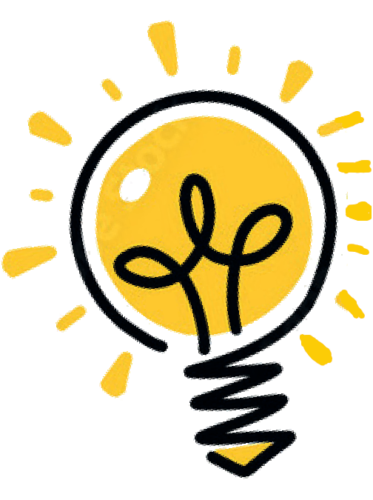 Cartoon leuchtende Glühlampe